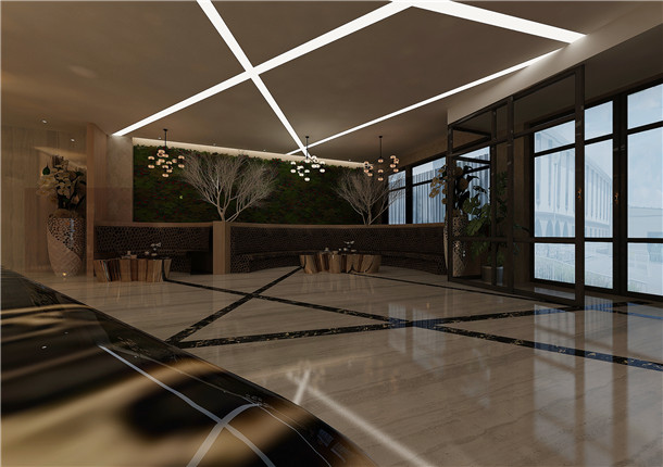 盐池东庭时尚酒店装修设计|为用户创造富有时代气息的人性化居住空间。