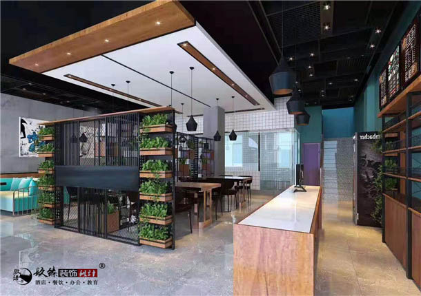 盐池雅食餐厅设计|提升了店内整洁感和高品质