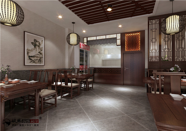 盐池丰府餐厅设计|整体风格的掌握上继承我们中式文化的审美观