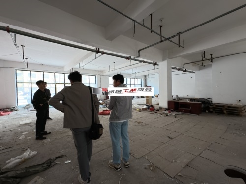 盐池设计装修公司|盐池枫乐餐厅设计装修项目现场勘察